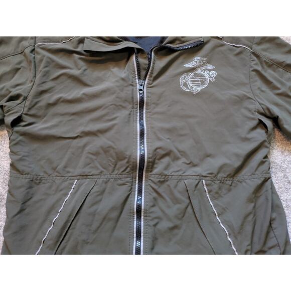 New Balance USMC MARINES OFFICIAL PT Running Suit Jacket OD Green USA - SMALL - Picture 10 of 16